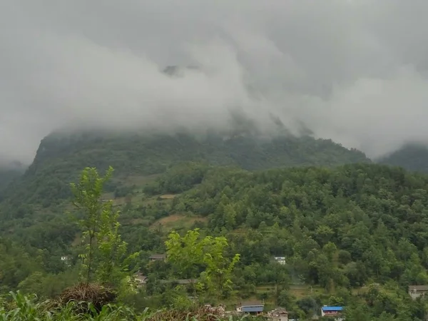 Paisaje Montaña Por Mañana — Foto de Stock