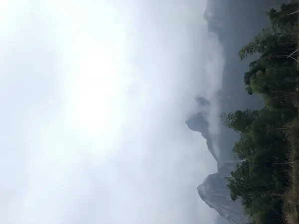 Vista Las Montañas Niebla — Foto de Stock