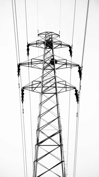 high voltage tower lines, technology electricity