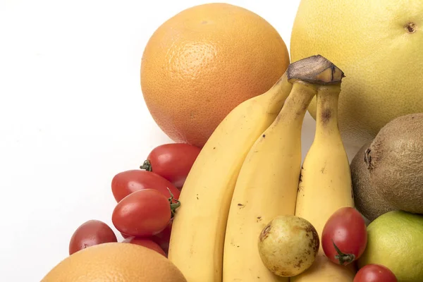 Frutas Hortalizas Frescas Aisladas Blanco — Foto de Stock