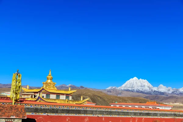 Hermosa Vista Del Templo Ciudad China — Foto de Stock