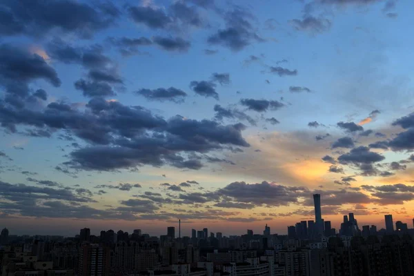 Sunset City Skyline Bangkok Thailand — Stock Photo, Image