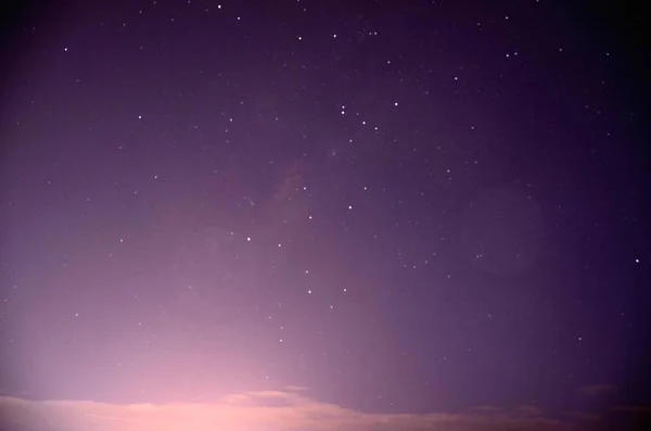 Bela Noite Céu Estrelado — Fotografia de Stock