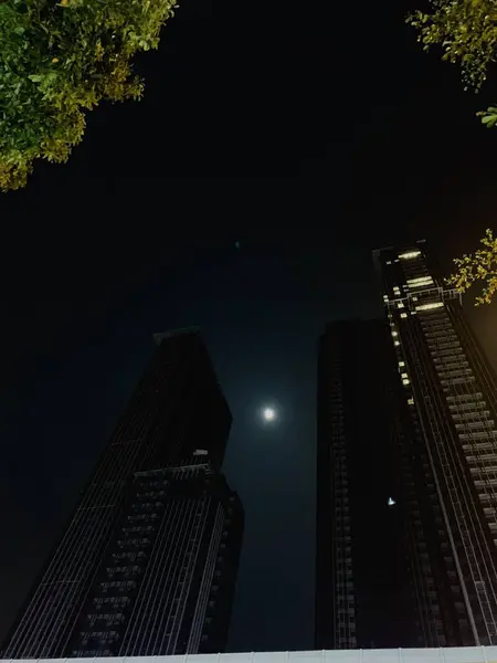 Hermosa Vista Nocturna Ciudad — Foto de Stock