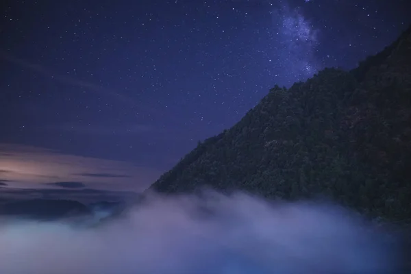 Ciel Nocturne Avec Étoiles Astronomie — Photo