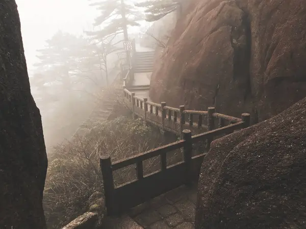 beautiful landscape with a waterfall in the mountains