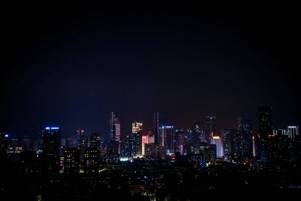 Nacht Uitzicht Stad Bangkok Thailand — Stockfoto