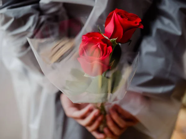 Buquê Casamento Vestido Noiva — Fotografia de Stock