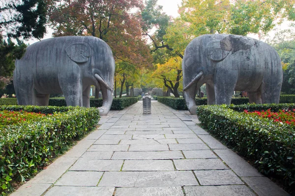 Estatua Elefante Parque — Foto de Stock