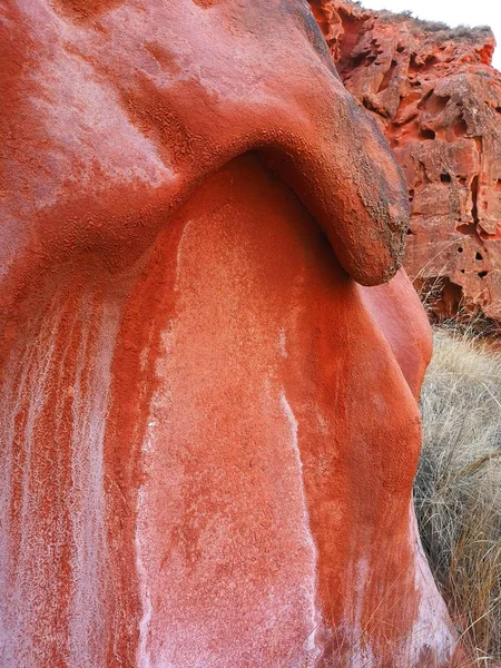 Rote Felsformationen Der Wüste — Stockfoto