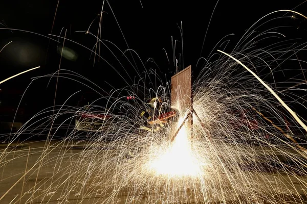 Gnistor Från Brand — Stockfoto