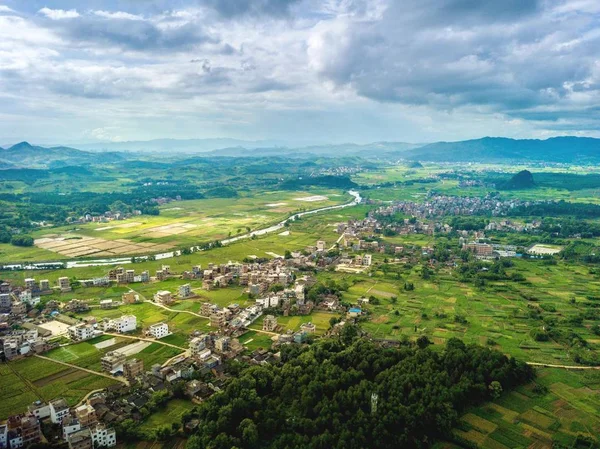 Dağ Manzarasının Havadan Görünüşü — Stok fotoğraf