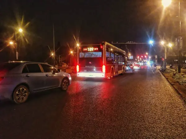 Atasco Tráfico Ciudad — Foto de Stock