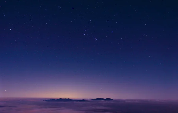 Hermoso Cielo Estrellado Noche — Foto de Stock