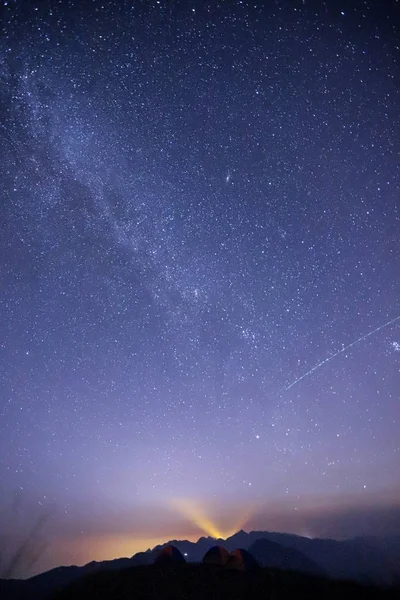Hermoso Cielo Estrellado Noche —  Fotos de Stock