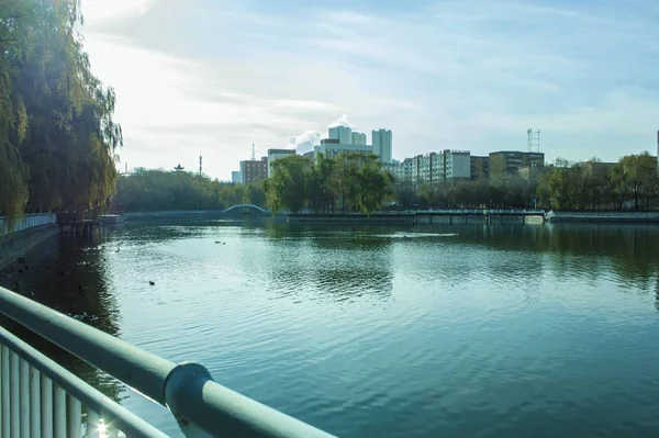 Hermosa Vista Del Lago Parque — Foto de Stock