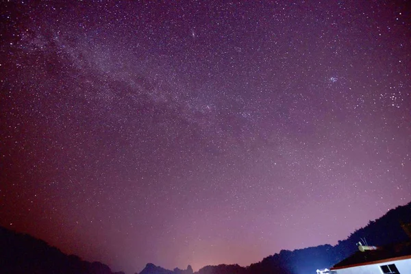 Astrología Cielo Nocturno Con Estrellas Astronomía — Foto de Stock