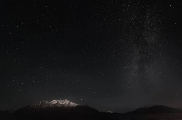 Night View Beautiful Milky Way Night Sky Stars — Stock Photo, Image