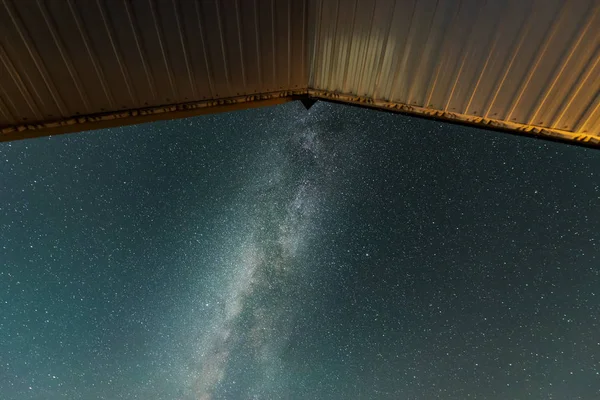 Vía Láctea Galaxia Del Cielo Nocturno — Foto de Stock