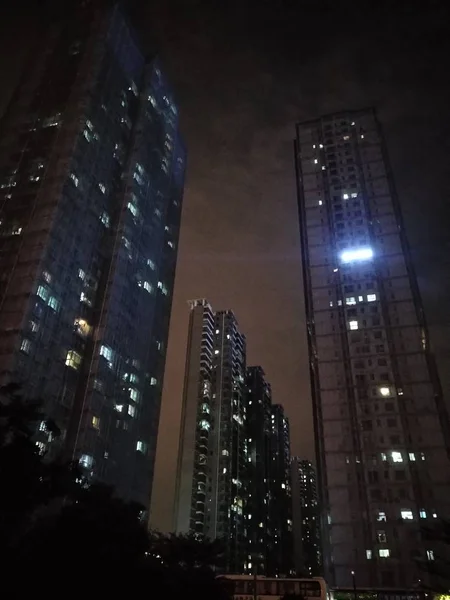 Hermosa Vista Nocturna Ciudad — Foto de Stock