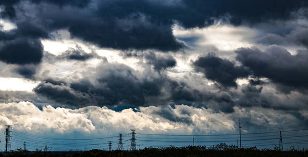 Хмарний Пейзаж Небо Хмарами Атмосфера — стокове фото