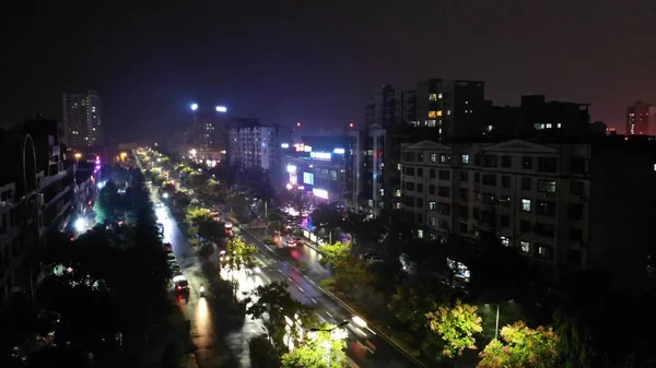 stock image night view of the city at dusk