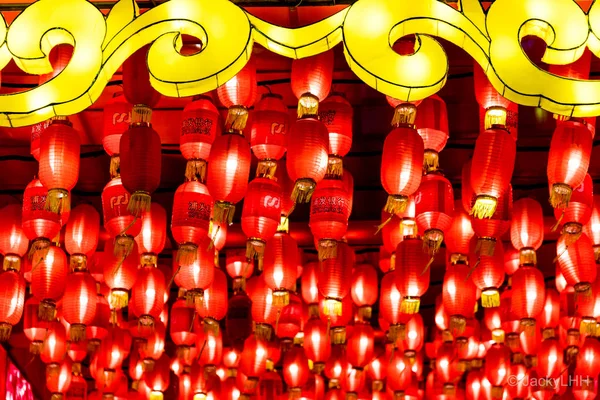 chinese lanterns in the night