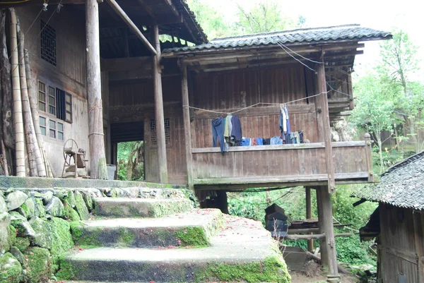 Antigua Casa Madera Parque — Foto de Stock