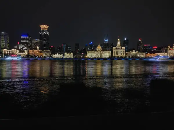 Widok Nocny Miasto Nowy Jork — Zdjęcie stockowe