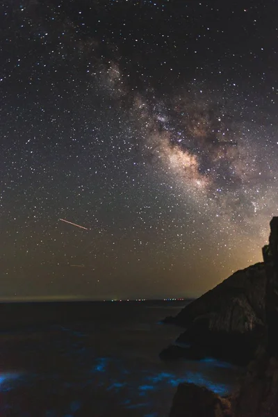 Noční Obloha Hvězdami Astronomie — Stock fotografie