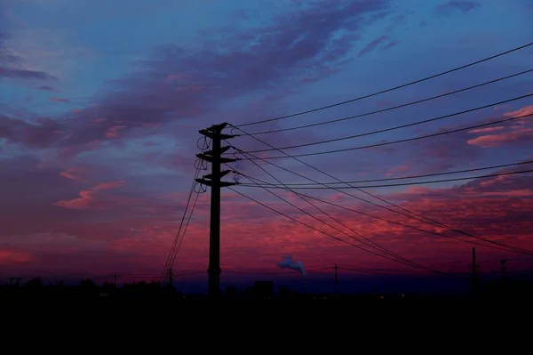 Мальовничий Вид Красивий Захід Сонця — стокове фото
