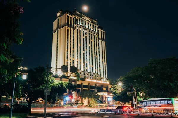 Vista Nocturna Ciudad — Foto de Stock