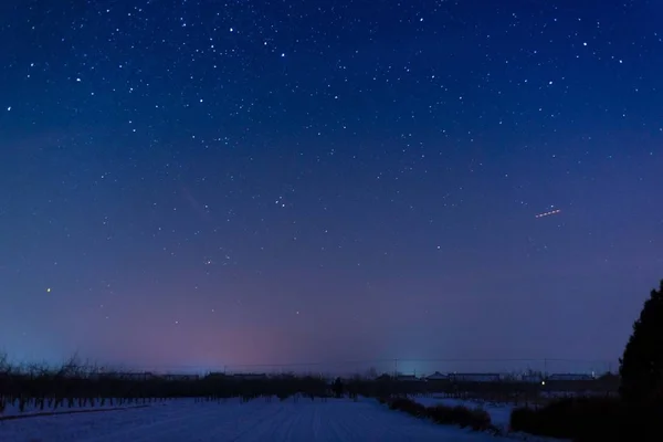 Céu Noturno Com Estrelas Astronomia — Fotografia de Stock