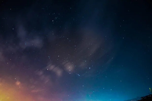 Hermoso Cielo Nocturno Con Estrellas — Foto de Stock