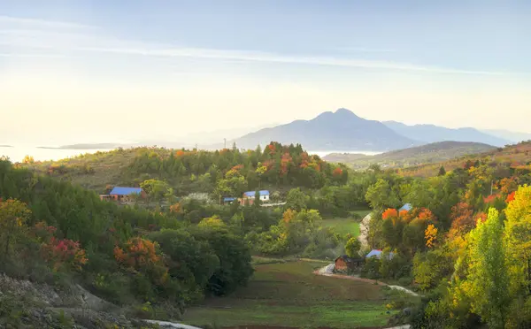 Hermoso Paisaje Las Montañas Otoño — Foto de Stock