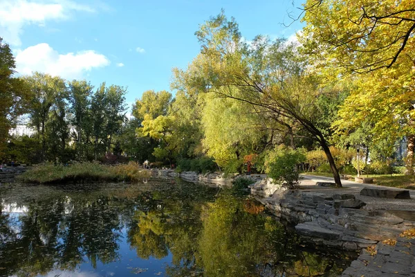 Hermoso Paisaje Del Lago Parque — Foto de Stock