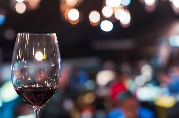 Copo Vinho Tinto Bar — Fotografia de Stock