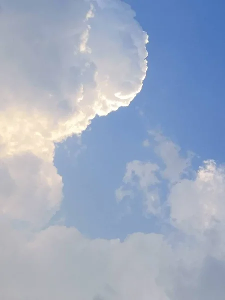 Cielo Azul Con Nubes Meteorología Del Paisaje Nuboso Del Aire — Foto de Stock