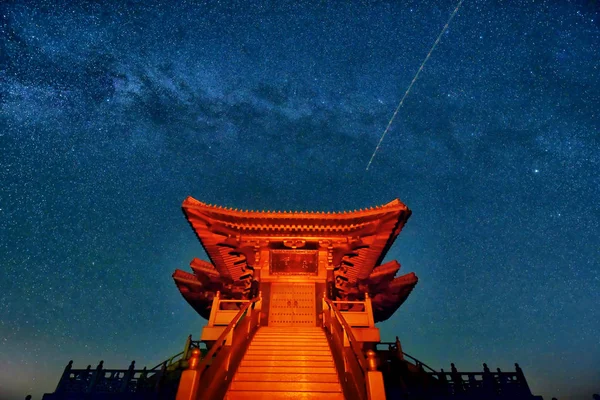 Vía Láctea Galaxia Del Cielo Nocturno — Foto de Stock