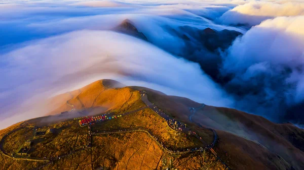 Wugushan Cloud, the sea of clouds.