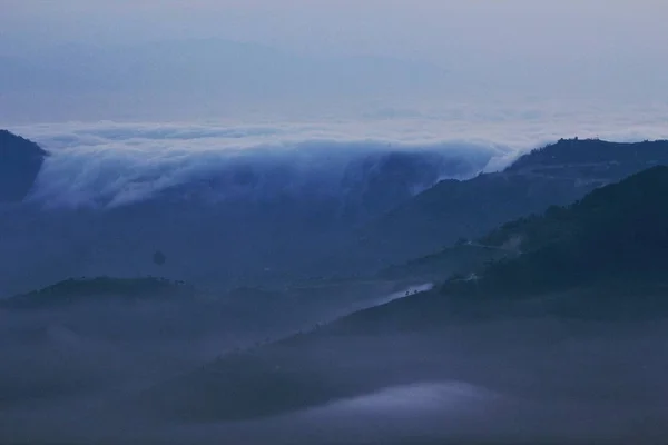 Paisaje Montaña Por Mañana — Foto de Stock