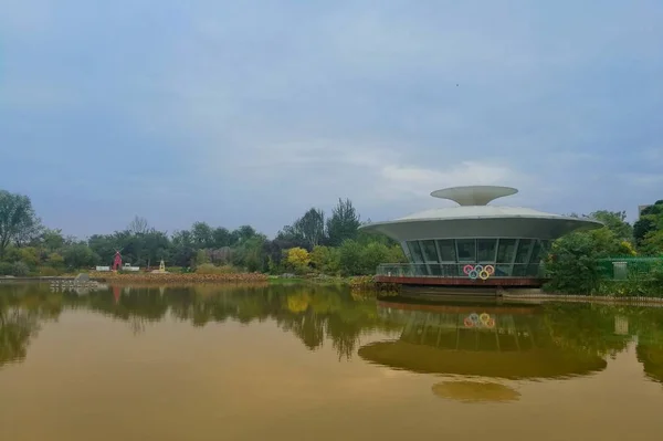 Hermoso Pabellón Chino Parque — Foto de Stock