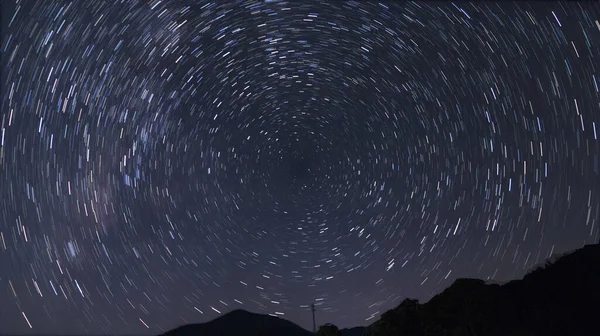 Όμορφο Νυχτερινό Ουρανό Αστρονομία — Φωτογραφία Αρχείου