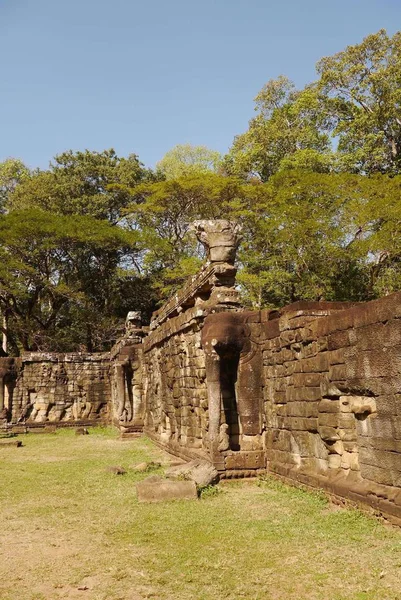 ancient ruins in the city of angkor wat, cambodia
