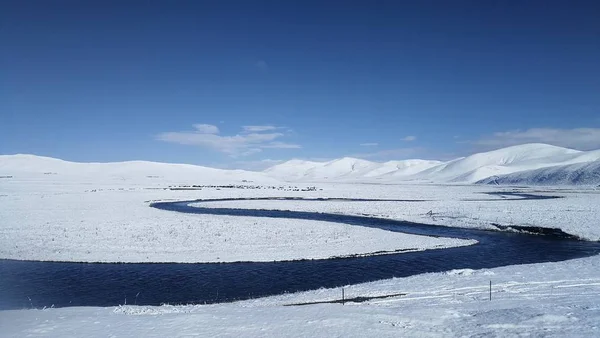 Paisaje Invernal Las Montañas — Foto de Stock