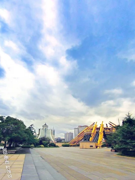 Hermosa Vista Ciudad Del Edificio — Foto de Stock