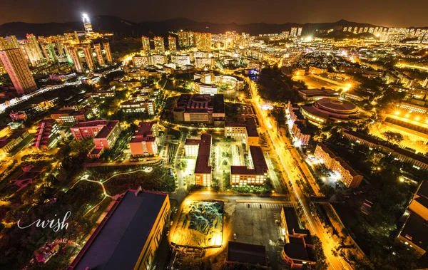 night view of the city of barcelona, spain