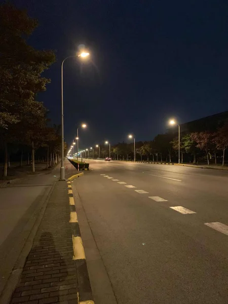 Vista Nocturna Ciudad República Lujiazui China — Foto de Stock
