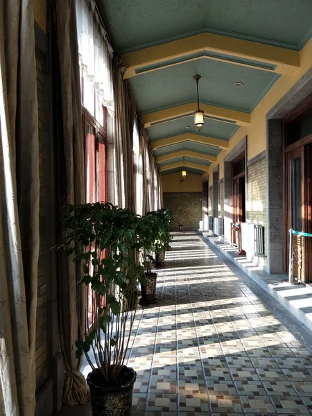 Interior Edificio Moderno Casco Antiguo — Foto de Stock