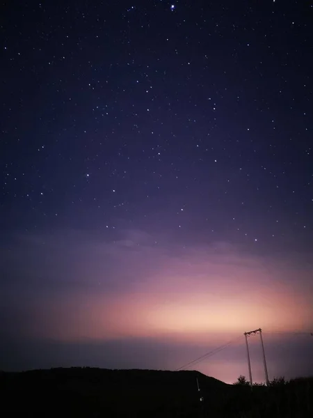 Cielo Nocturno Con Estrellas Astronomía — Foto de Stock